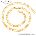 45216 Xuping einfacher Stil Joyeria schwere 24k vergoldete Halskette